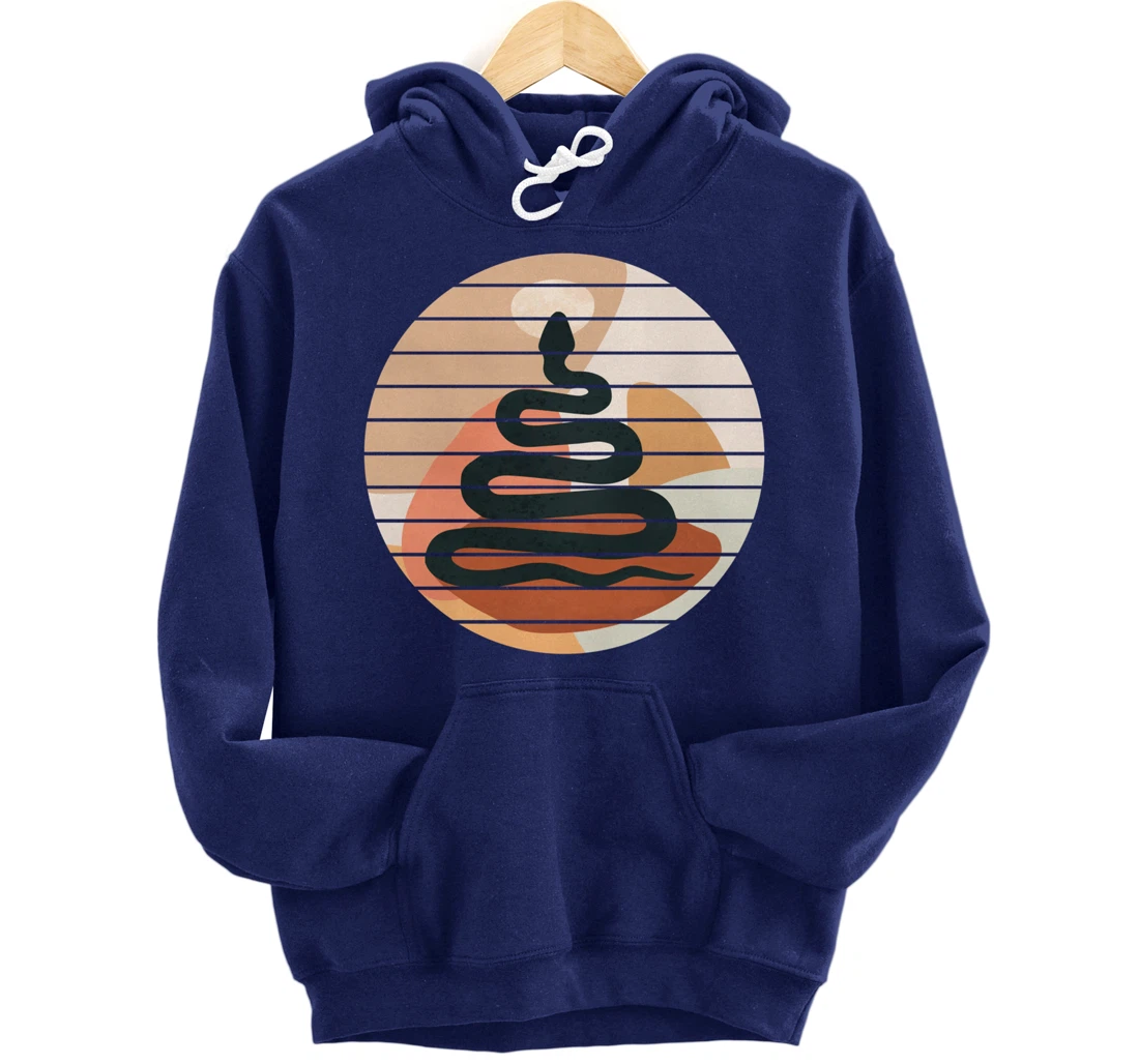 Black Snake - Illustrated Graphic Art Pullover Hoodie