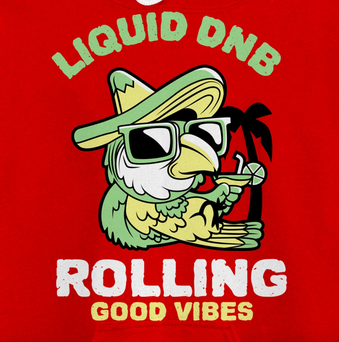 Liquid Drum N Bass Music Liquid Funk Jungle DnB Bird Pullover Hoodie