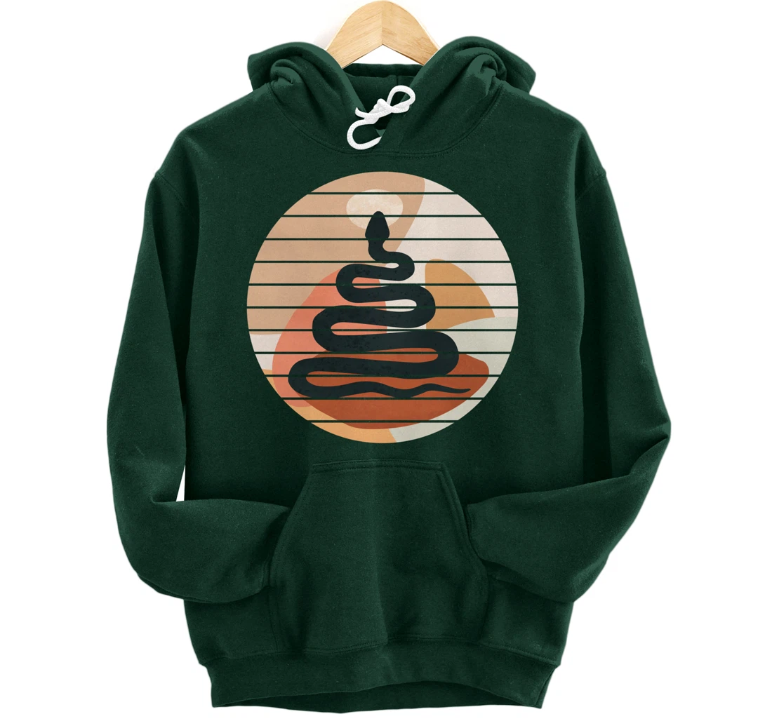 Black Snake - Illustrated Graphic Art Pullover Hoodie