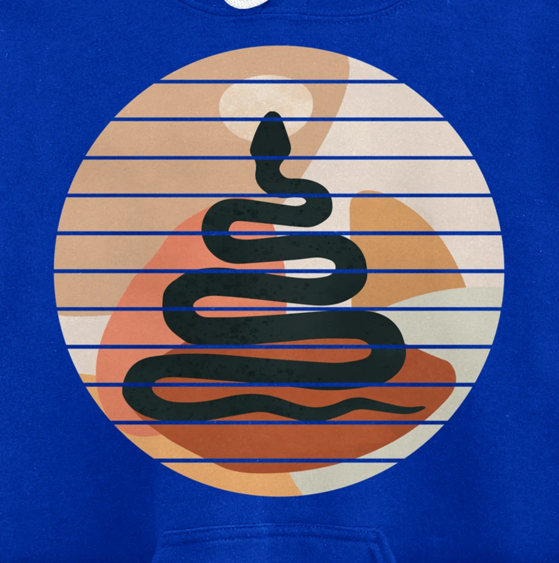 Black Snake - Illustrated Graphic Art Pullover Hoodie