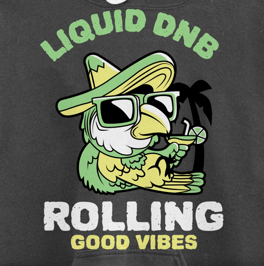 Liquid Drum N Bass Music Liquid Funk Jungle DnB Bird Pullover Hoodie