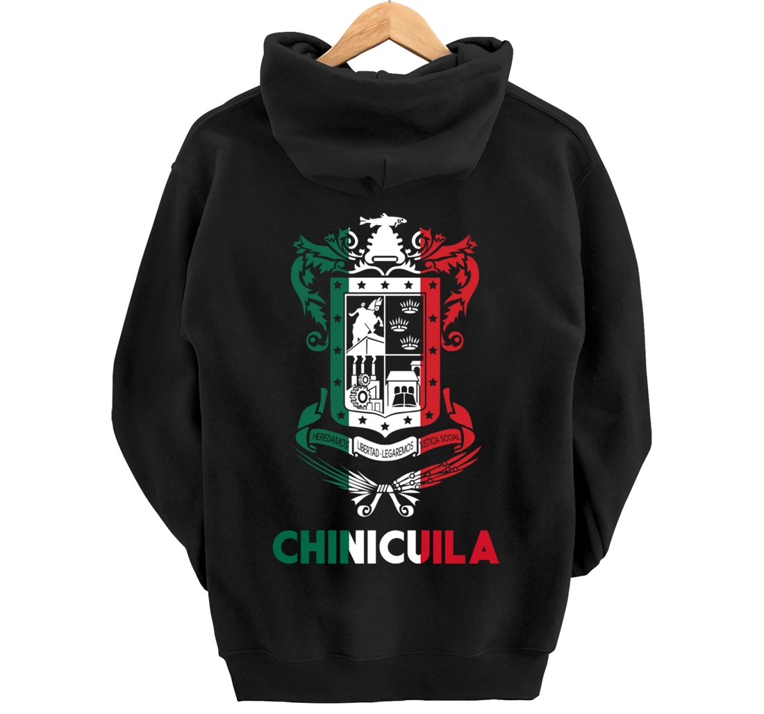 Chinicuila Michoacan Mexico Escudo Y Lema Arte Emblem Merch Pullover Hoodie