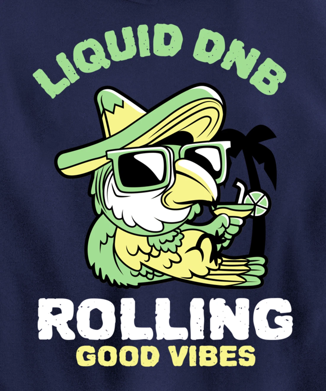 Liquid Drum N Bass Music Liquid Funk Jungle DnB Bird Pullover Hoodie