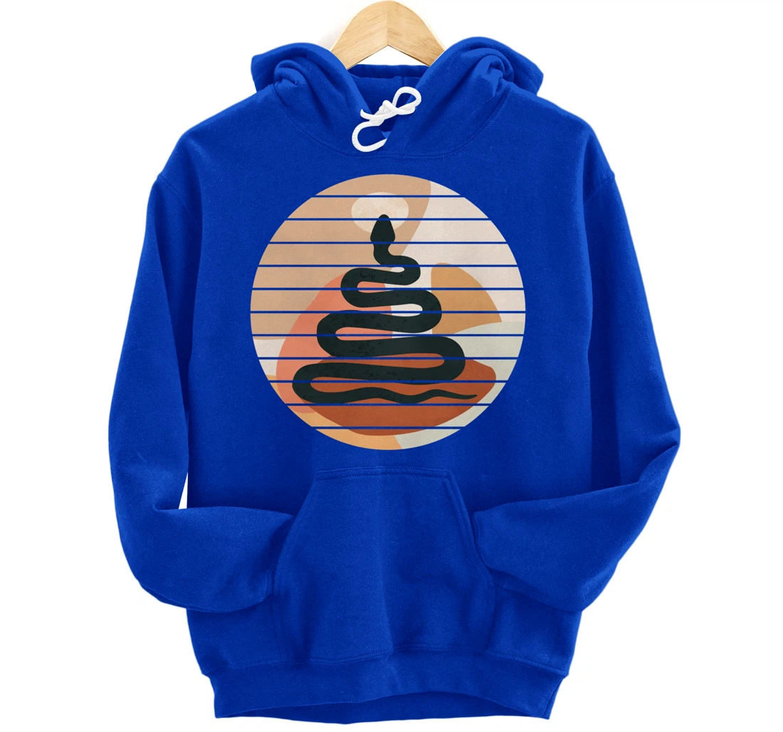 Black Snake - Illustrated Graphic Art Pullover Hoodie
