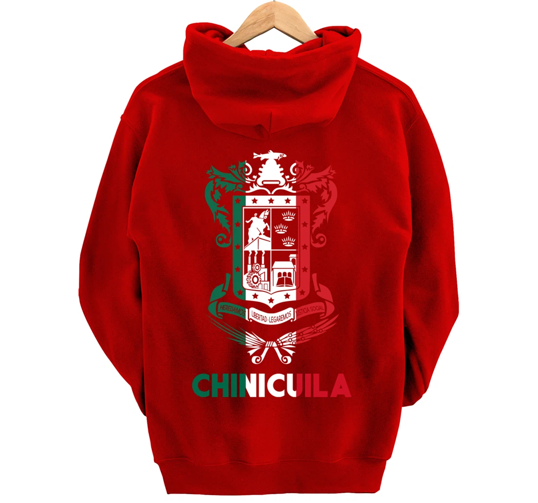 Chinicuila Michoacan Mexico Escudo Y Lema Arte Emblem Merch Pullover Hoodie