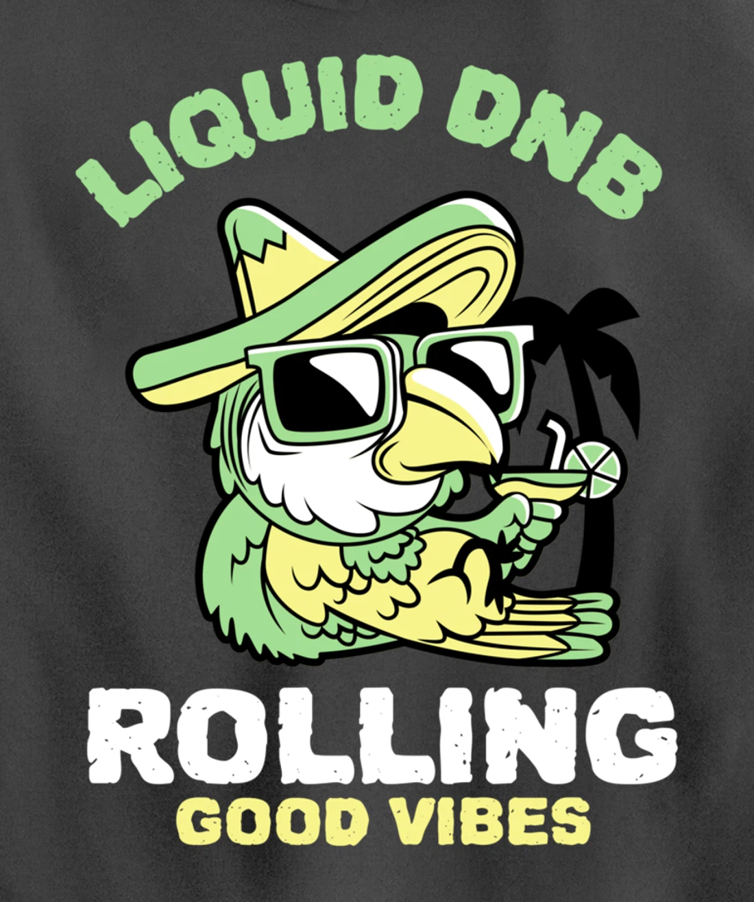 Liquid Drum N Bass Music Liquid Funk Jungle DnB Bird Pullover Hoodie