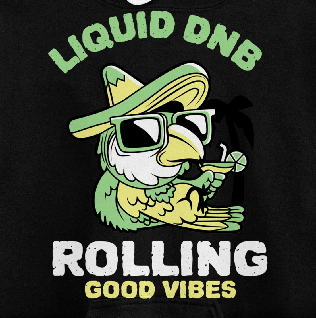 Liquid Drum N Bass Music Liquid Funk Jungle DnB Bird Pullover Hoodie
