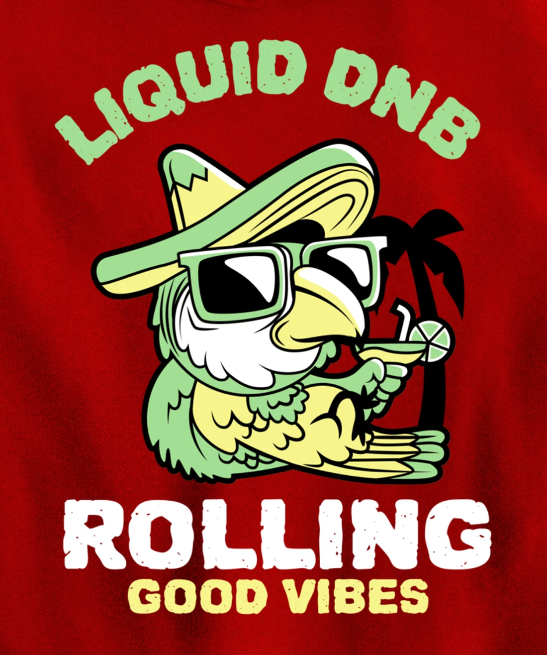 Liquid Drum N Bass Music Liquid Funk Jungle DnB Bird Pullover Hoodie