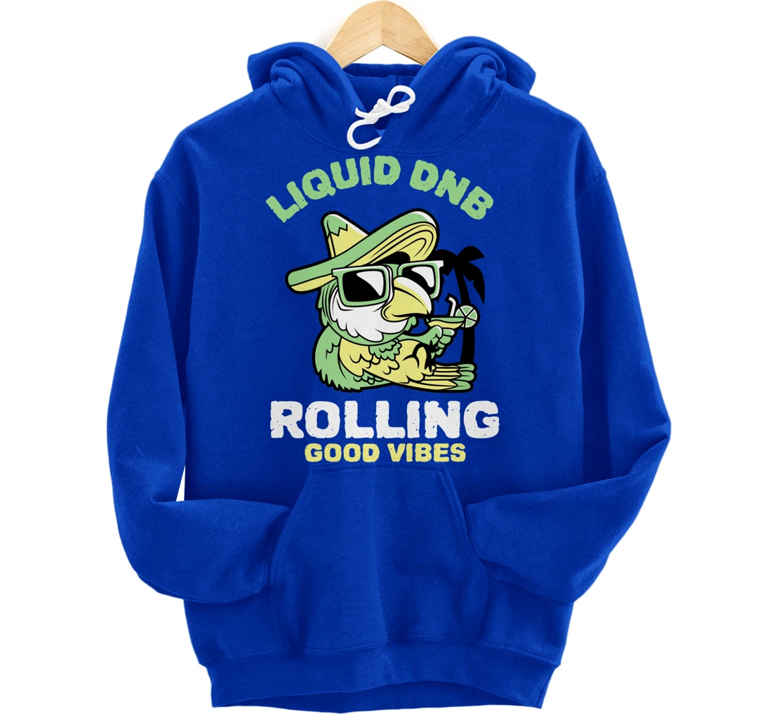 Liquid Drum N Bass Music Liquid Funk Jungle DnB Bird Pullover Hoodie