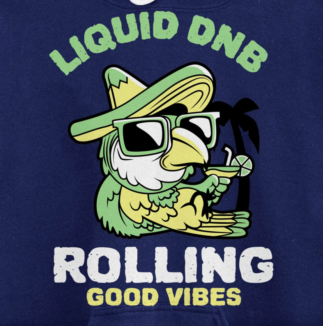 Liquid Drum N Bass Music Liquid Funk Jungle DnB Bird Pullover Hoodie