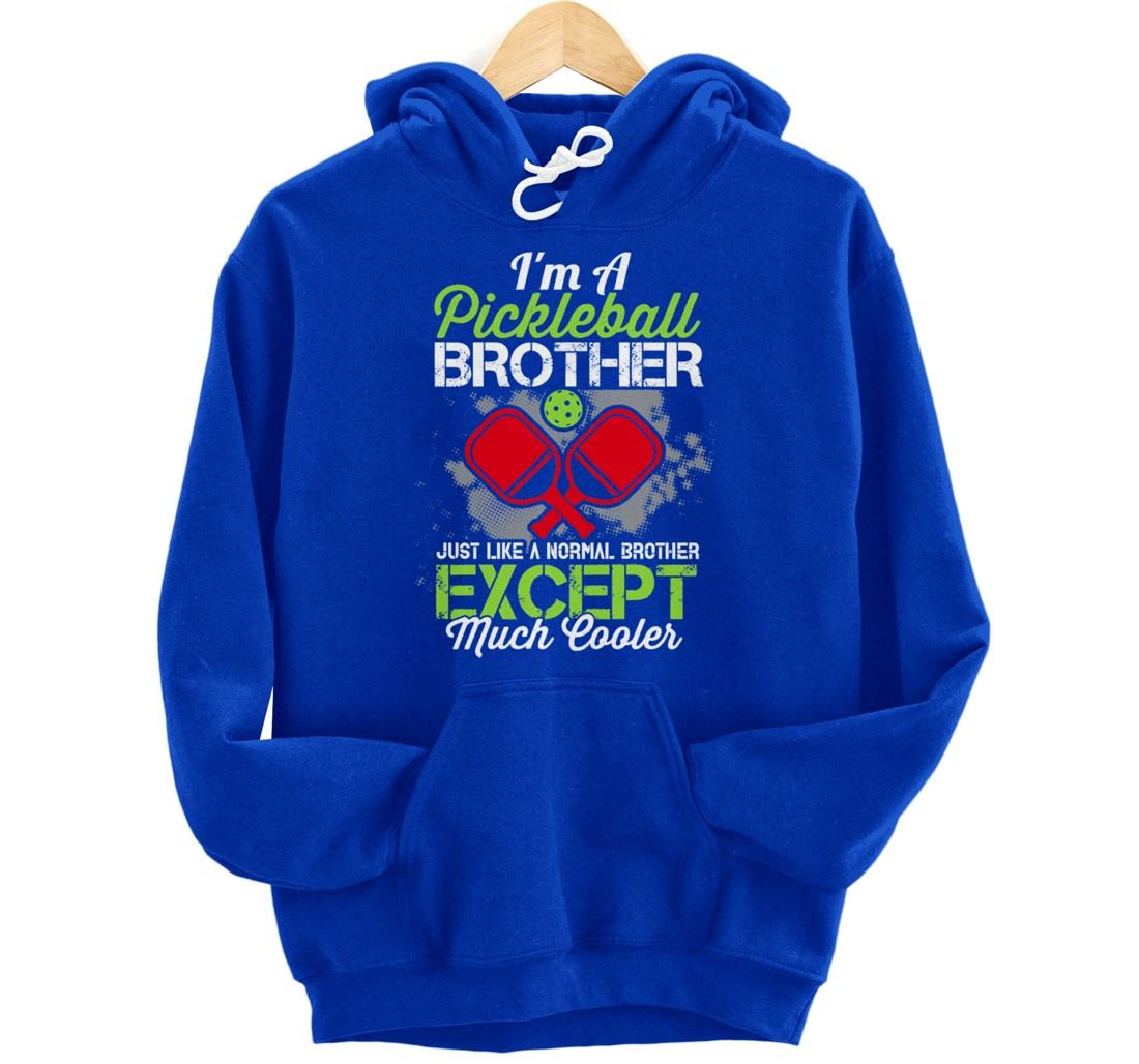 Pickleball Brother Funny Paddleball Lover Family Matching Pullover Hoodie