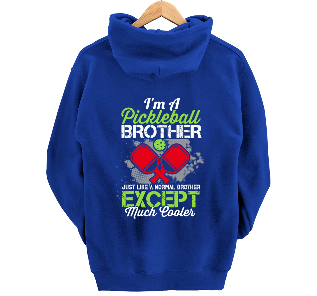 Pickleball Brother Funny Paddleball Lover Family Matching Pullover Hoodie