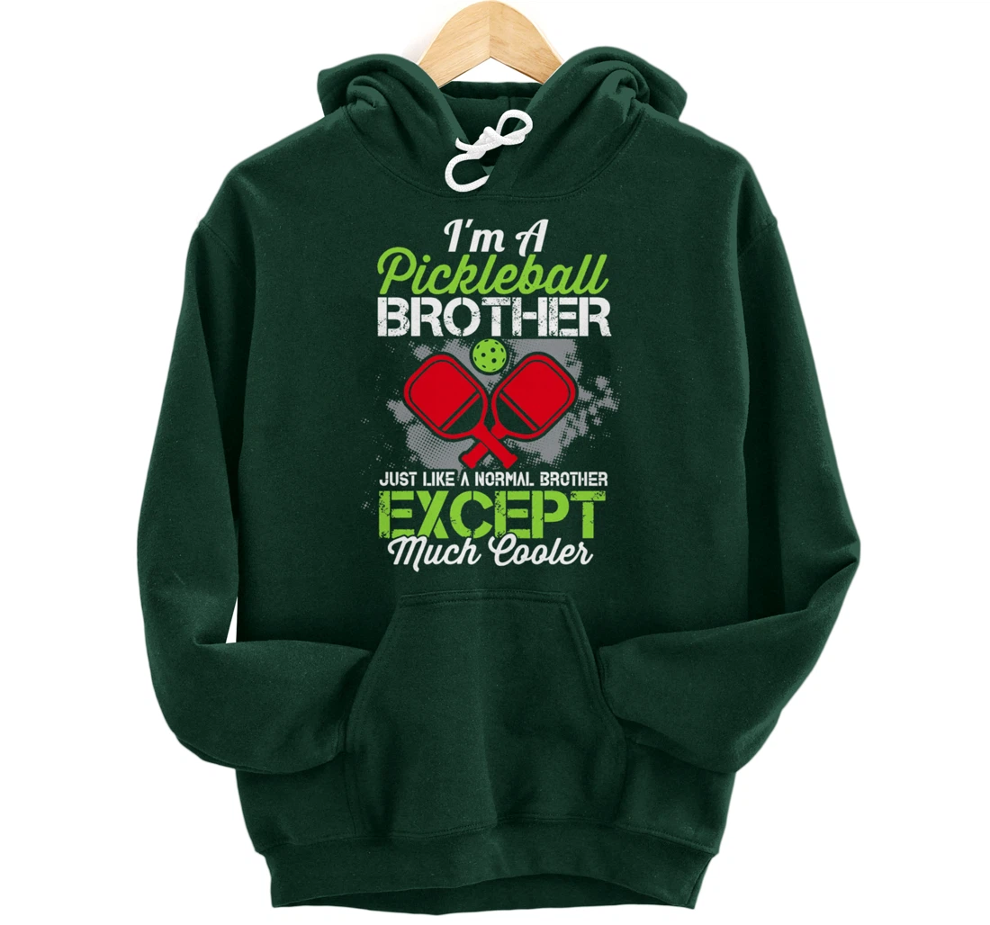 Pickleball Brother Funny Paddleball Lover Family Matching Pullover Hoodie