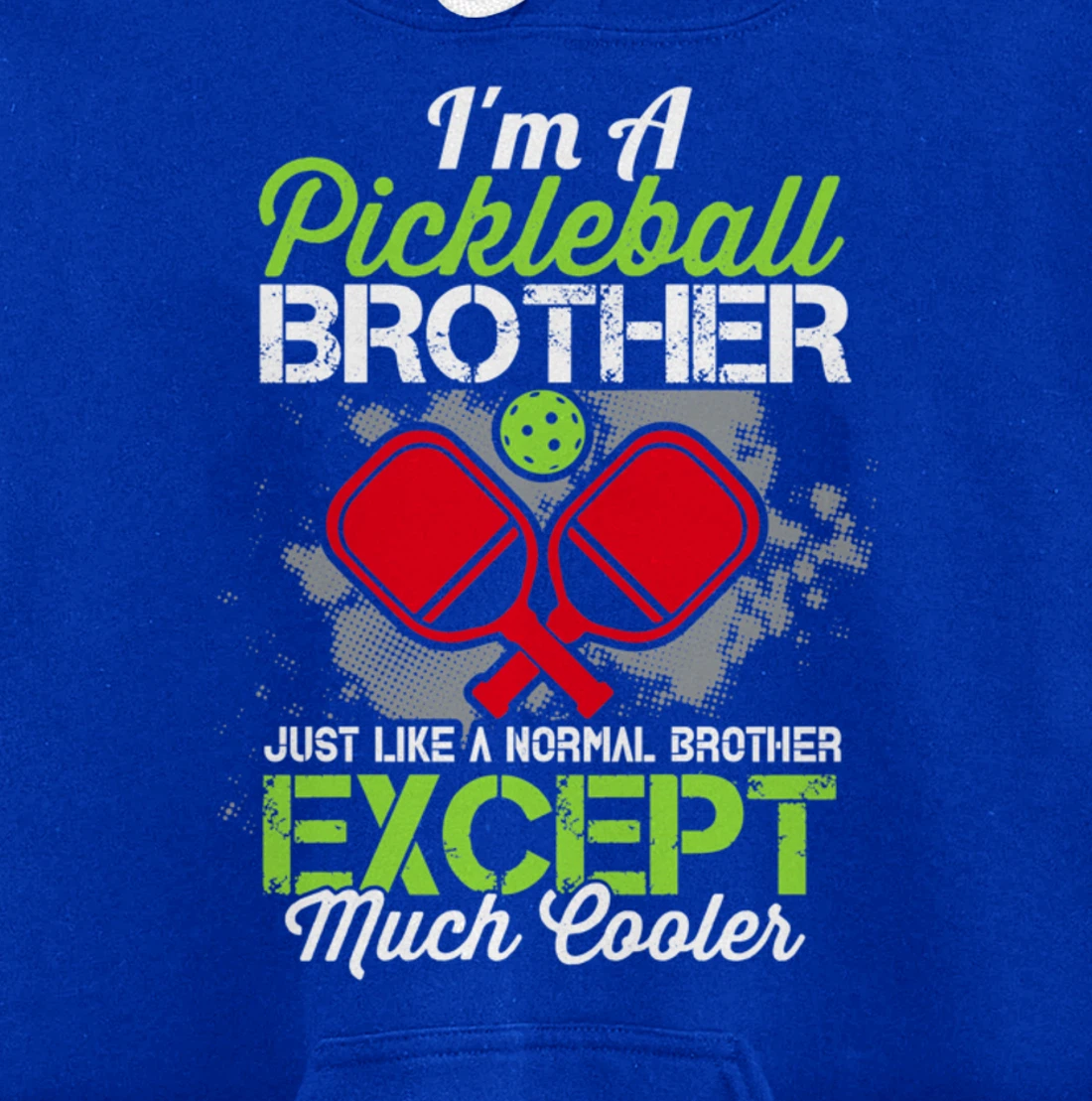 Pickleball Brother Funny Paddleball Lover Family Matching Pullover Hoodie