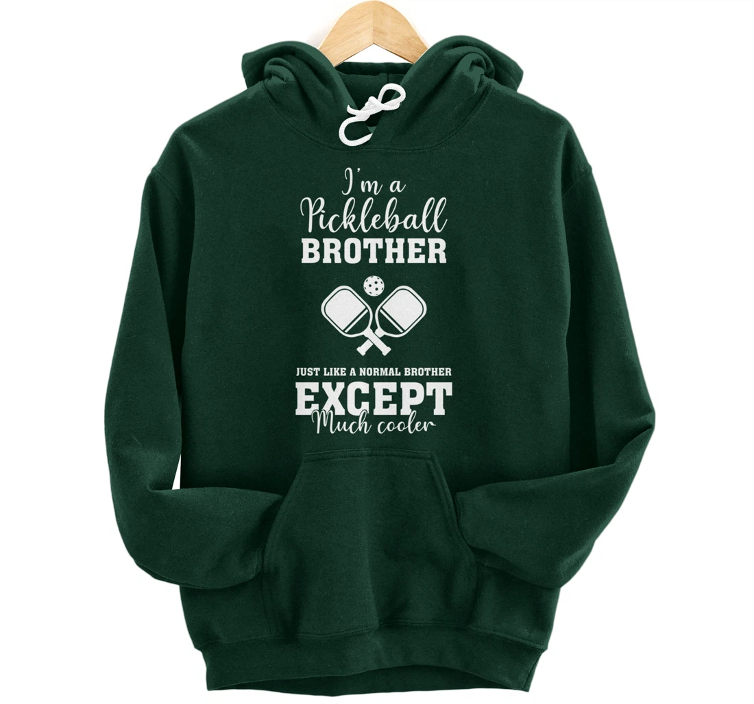 Pickleball Brother Funny Paddleball Lover Family Matching Pullover Hoodie