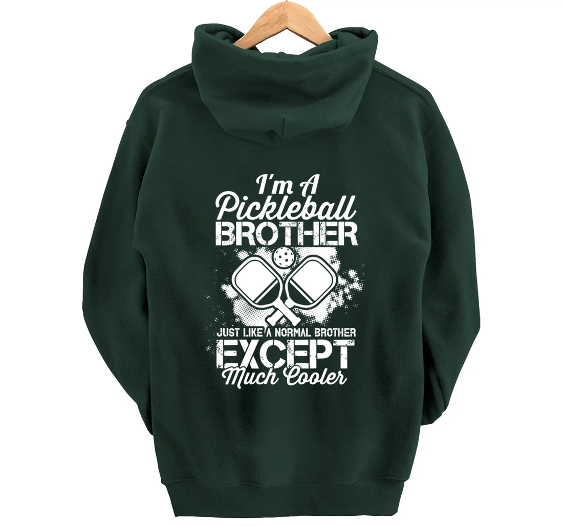 Pickleball Brother Funny Paddleball Lover Family Matching Pullover Hoodie