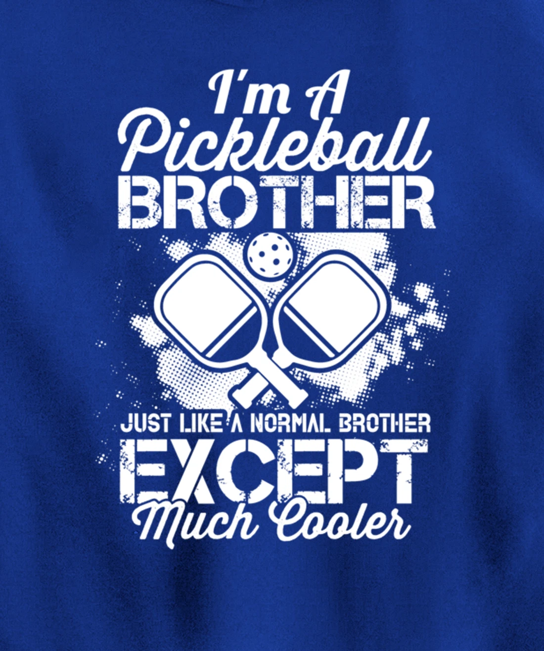 Pickleball Brother Funny Paddleball Lover Family Matching Pullover Hoodie