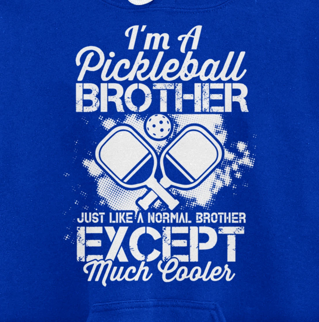 Pickleball Brother Funny Paddleball Lover Family Matching Pullover Hoodie