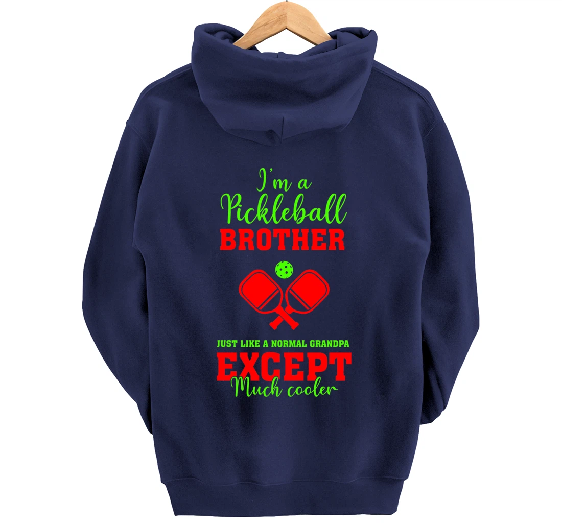 Pickleball Brother Funny Paddleball Lover Family Matching Pullover Hoodie