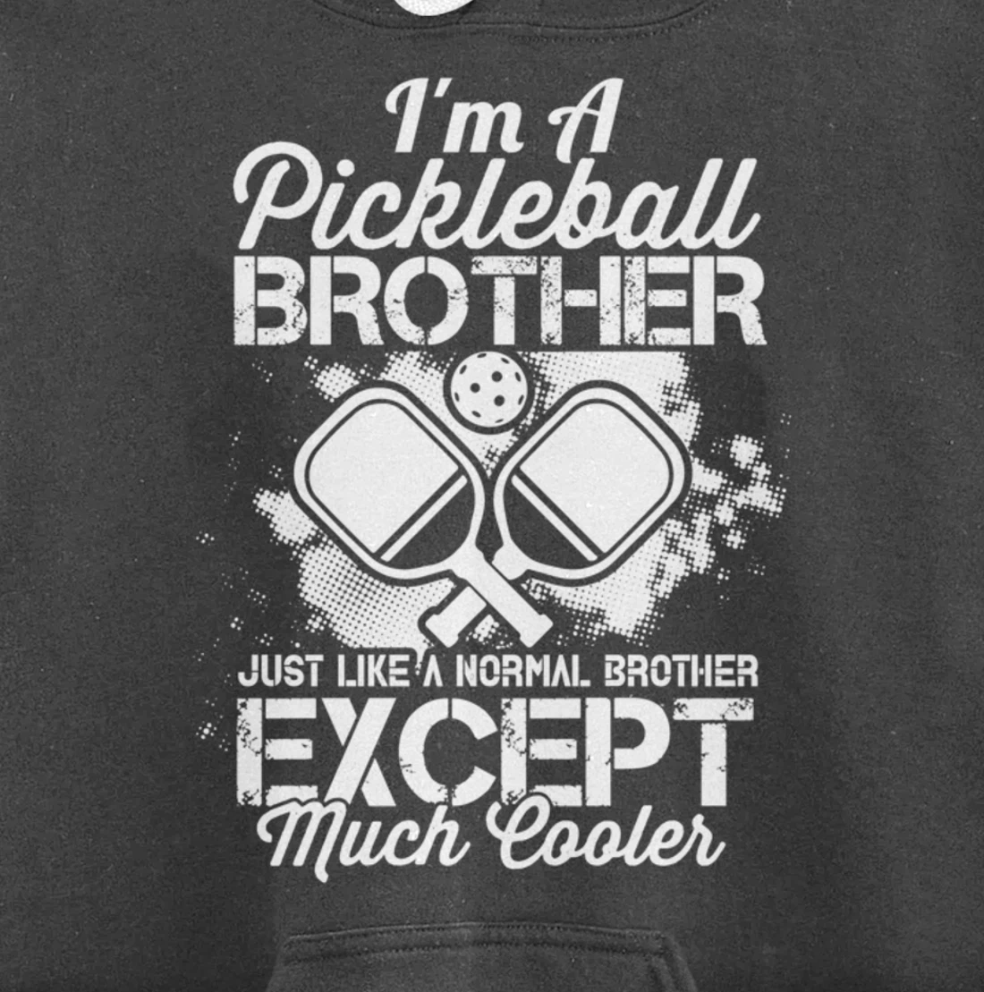 Pickleball Brother Funny Paddleball Lover Family Matching Pullover Hoodie