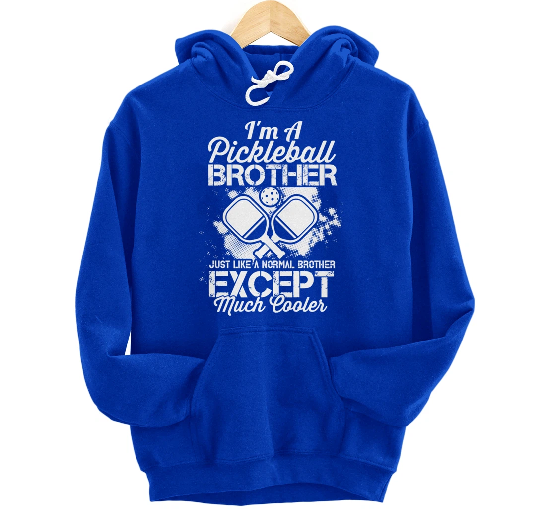Pickleball Brother Funny Paddleball Lover Family Matching Pullover Hoodie