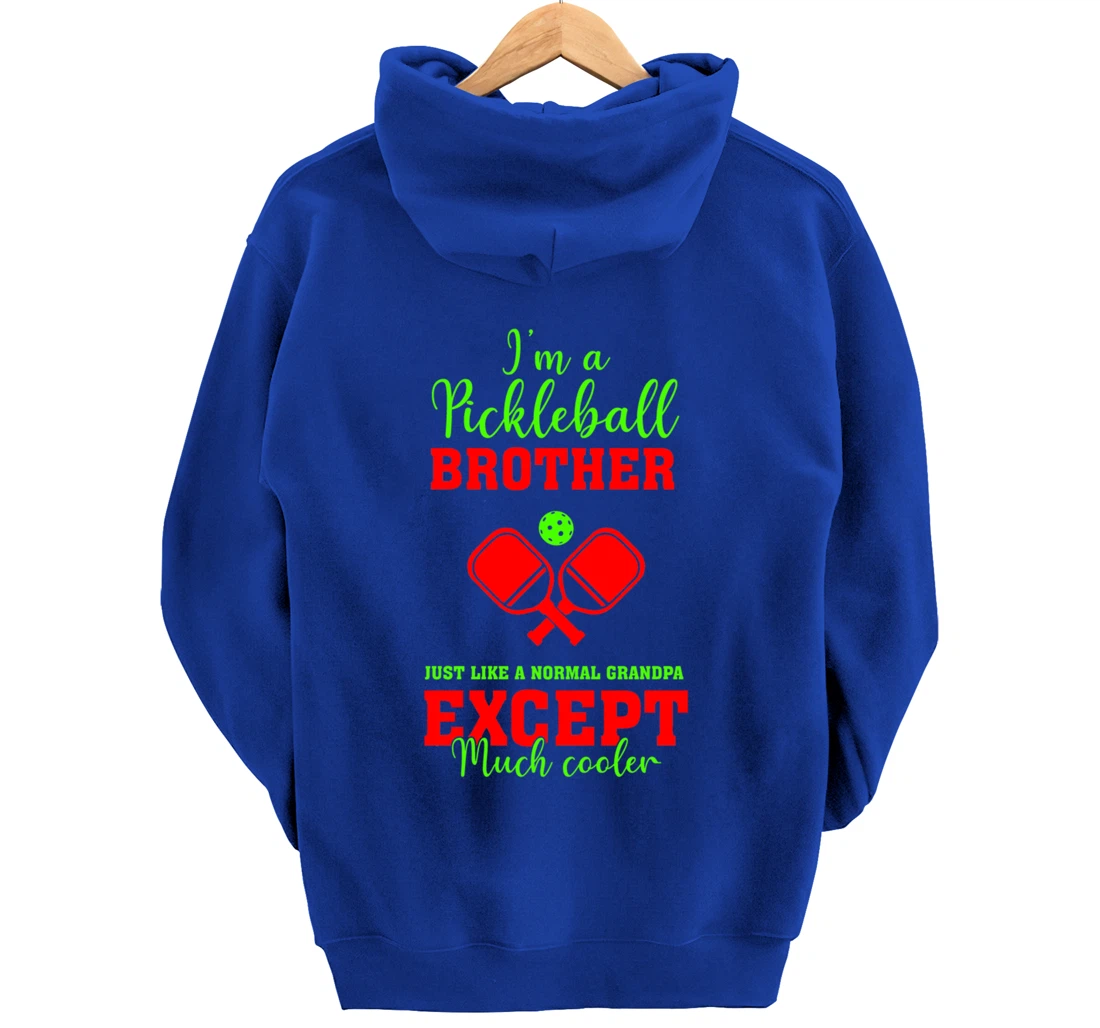 Pickleball Brother Funny Paddleball Lover Family Matching Pullover Hoodie