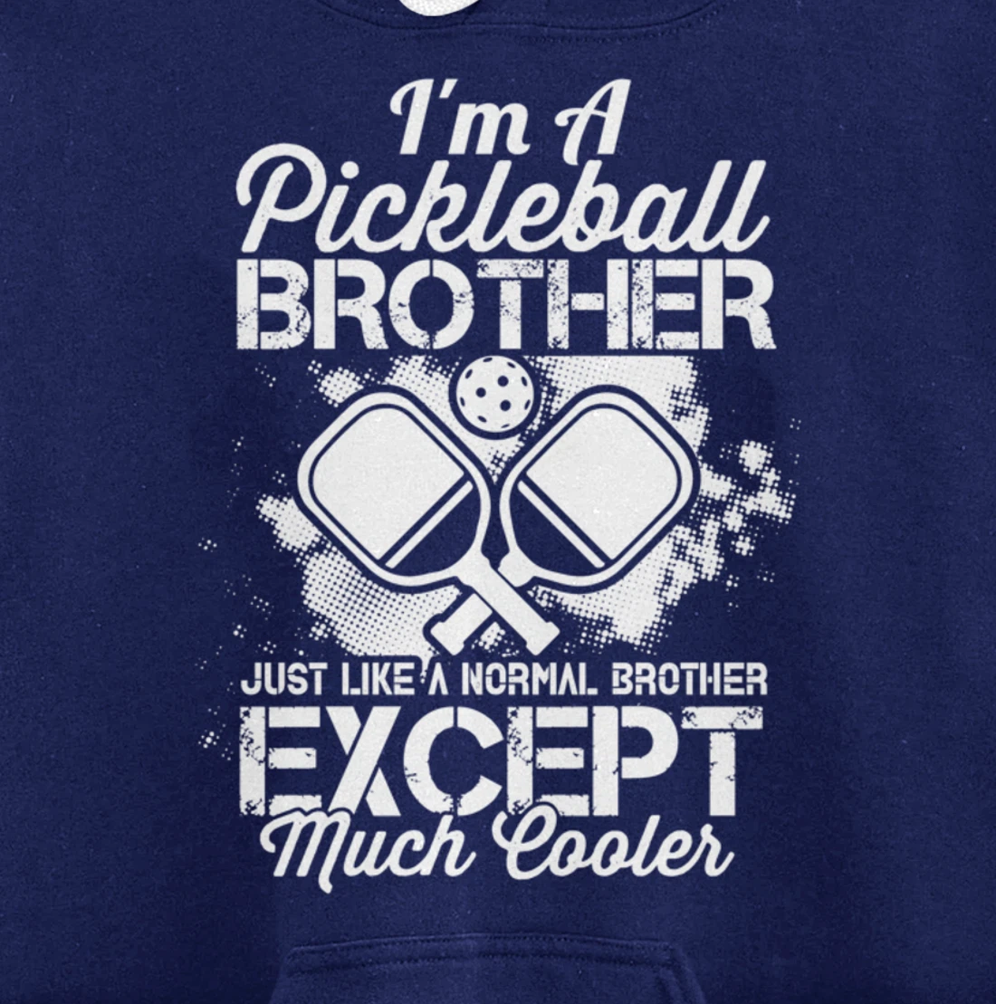 Pickleball Brother Funny Paddleball Lover Family Matching Pullover Hoodie