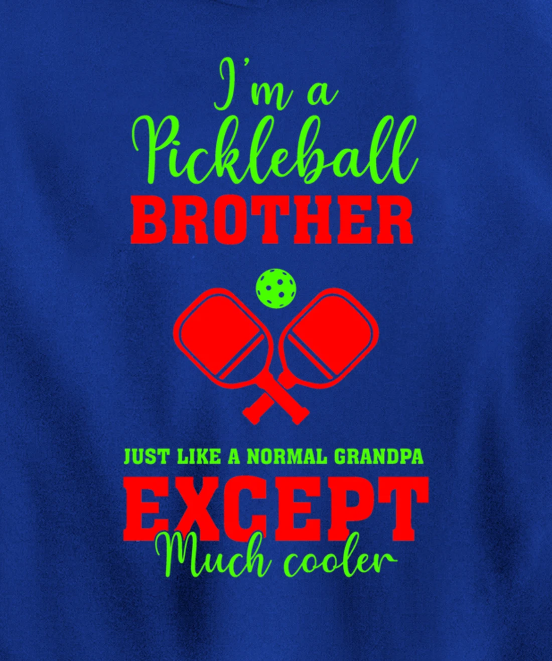 Pickleball Brother Funny Paddleball Lover Family Matching Pullover Hoodie