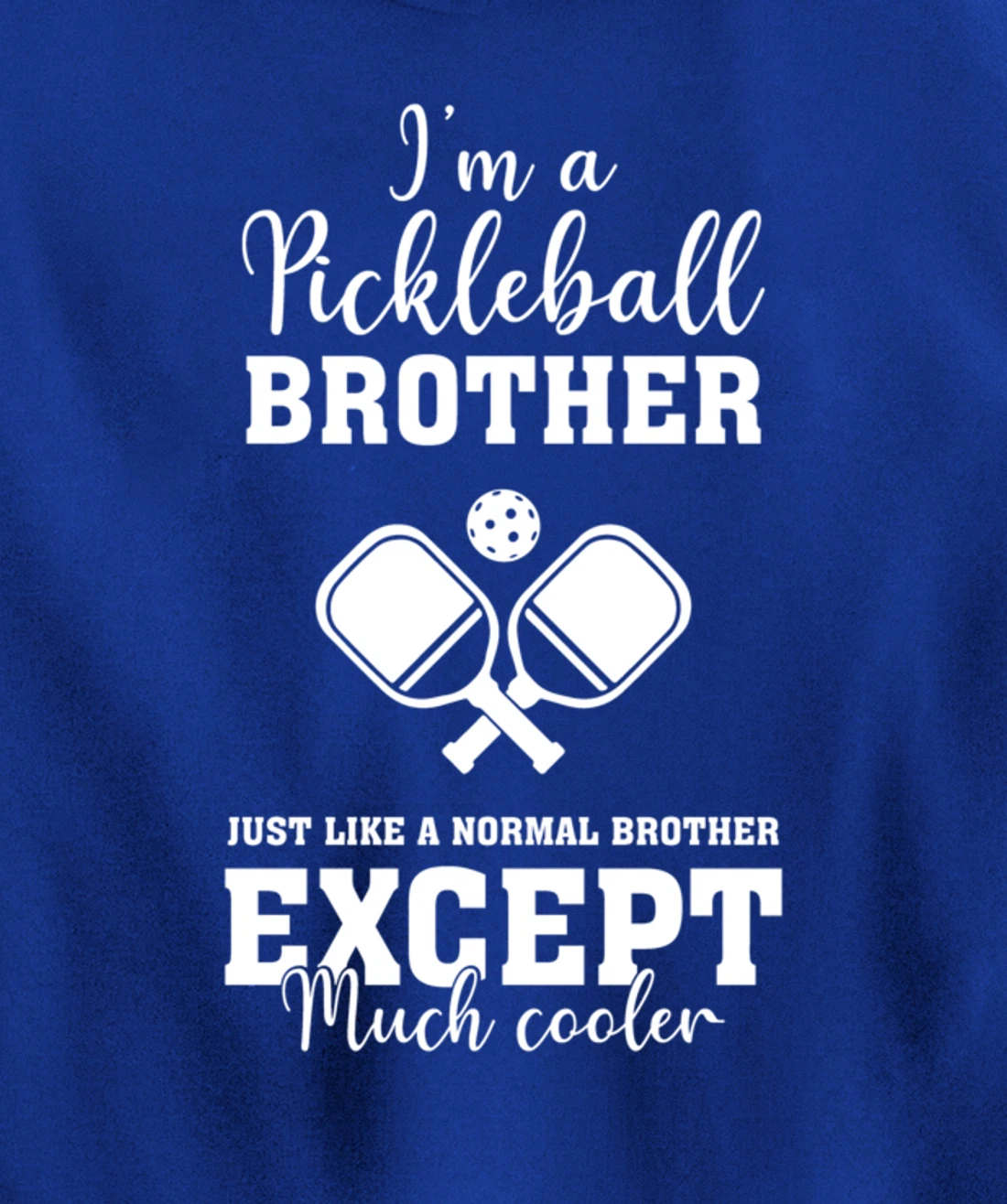 Pickleball Brother Funny Paddleball Lover Family Matching Pullover Hoodie