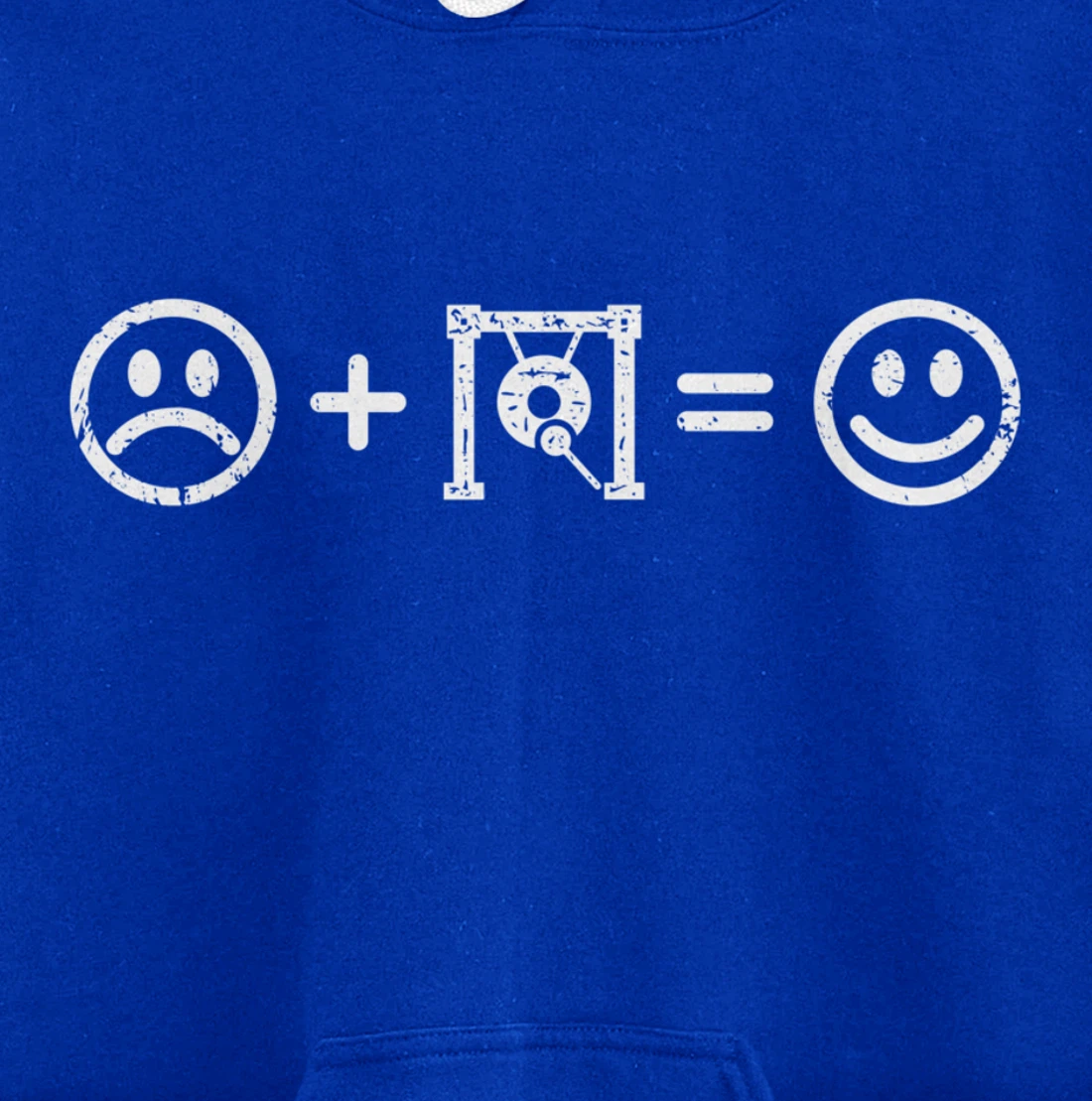 Gong Music Makes Happy Funny Gift Gong Player Lover Fan Pullover Hoodie