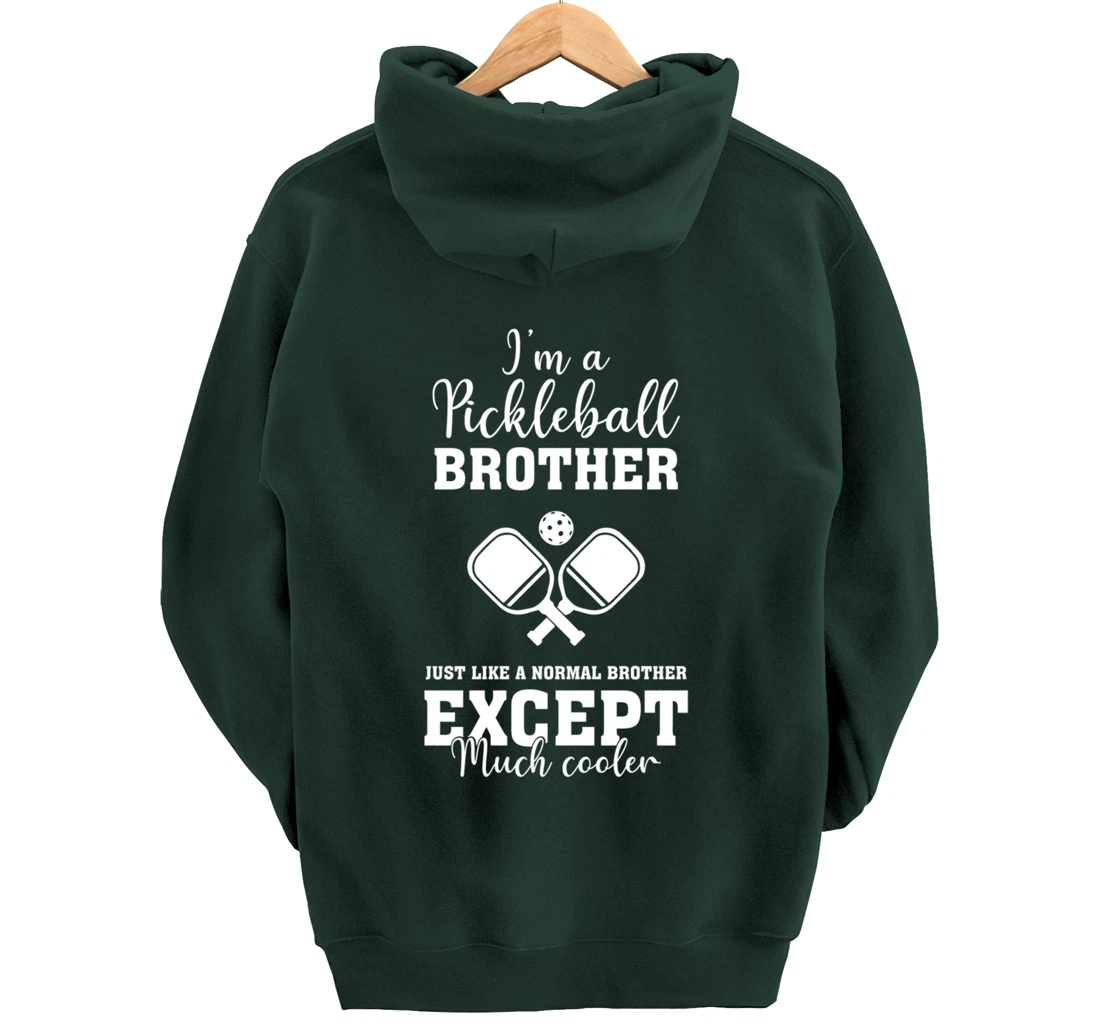 Pickleball Brother Funny Paddleball Lover Family Matching Pullover Hoodie
