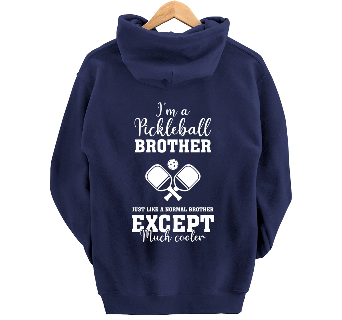 Pickleball Brother Funny Paddleball Lover Family Matching Pullover Hoodie