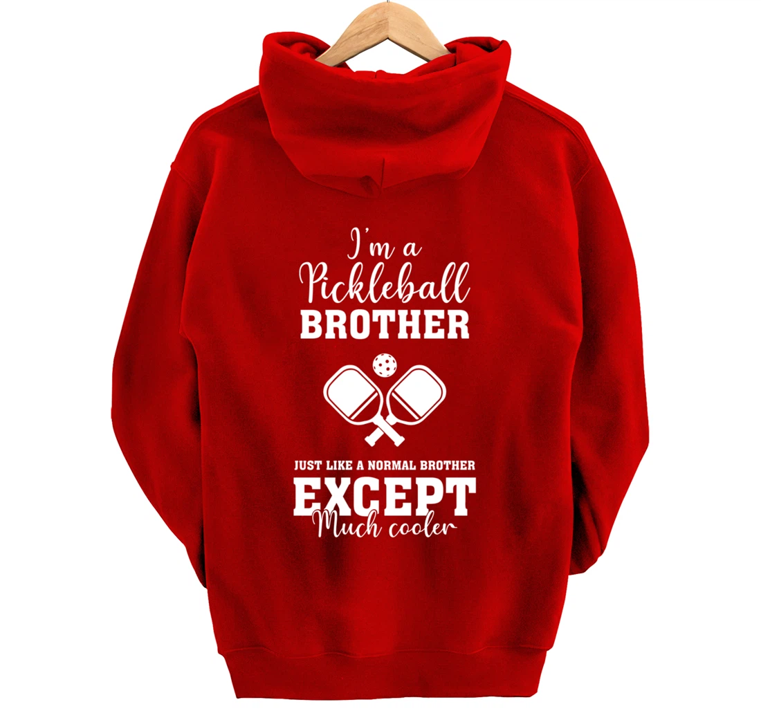 Pickleball Brother Funny Paddleball Lover Family Matching Pullover Hoodie