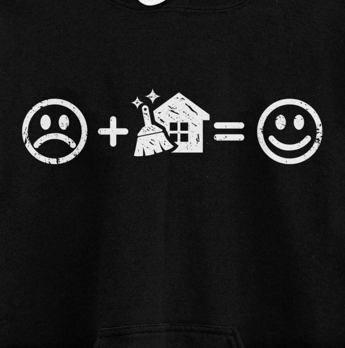 Housework Makes Happy Funny Gift Neat Freak Fun Chores Lover Pullover Hoodie