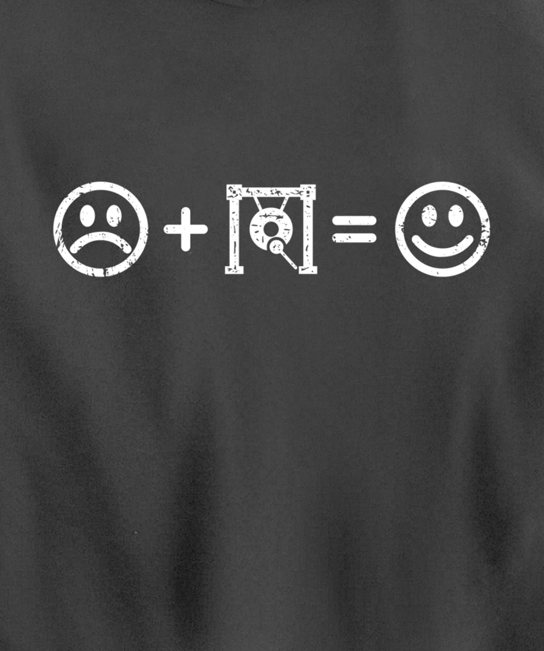 Gong Music Makes Happy Funny Gift Gong Player Lover Fan Pullover Hoodie