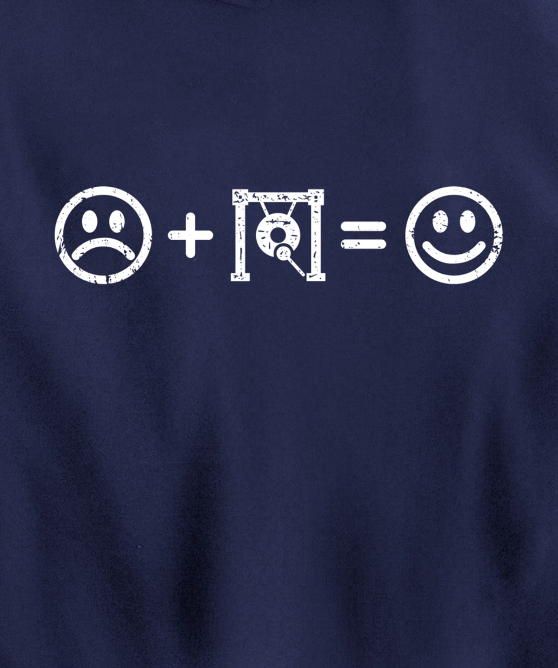 Gong Music Makes Happy Funny Gift Gong Player Lover Fan Pullover Hoodie