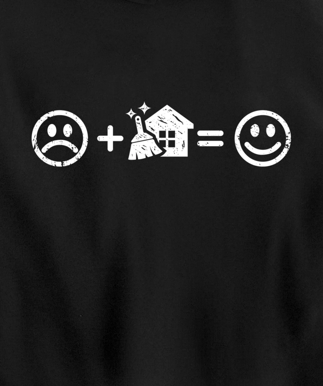 Housework Makes Happy Funny Gift Neat Freak Fun Chores Lover Pullover Hoodie