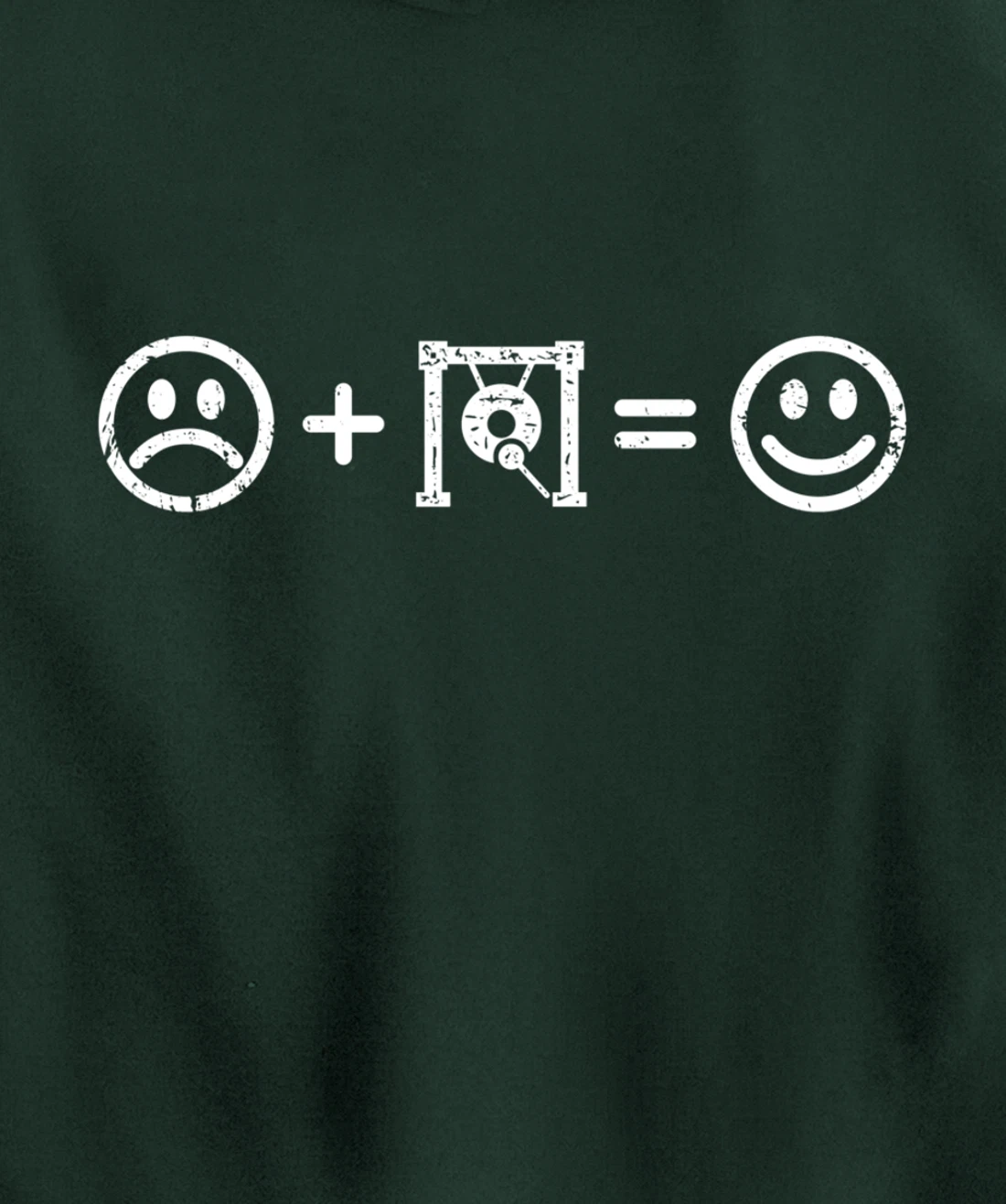 Gong Music Makes Happy Funny Gift Gong Player Lover Fan Pullover Hoodie