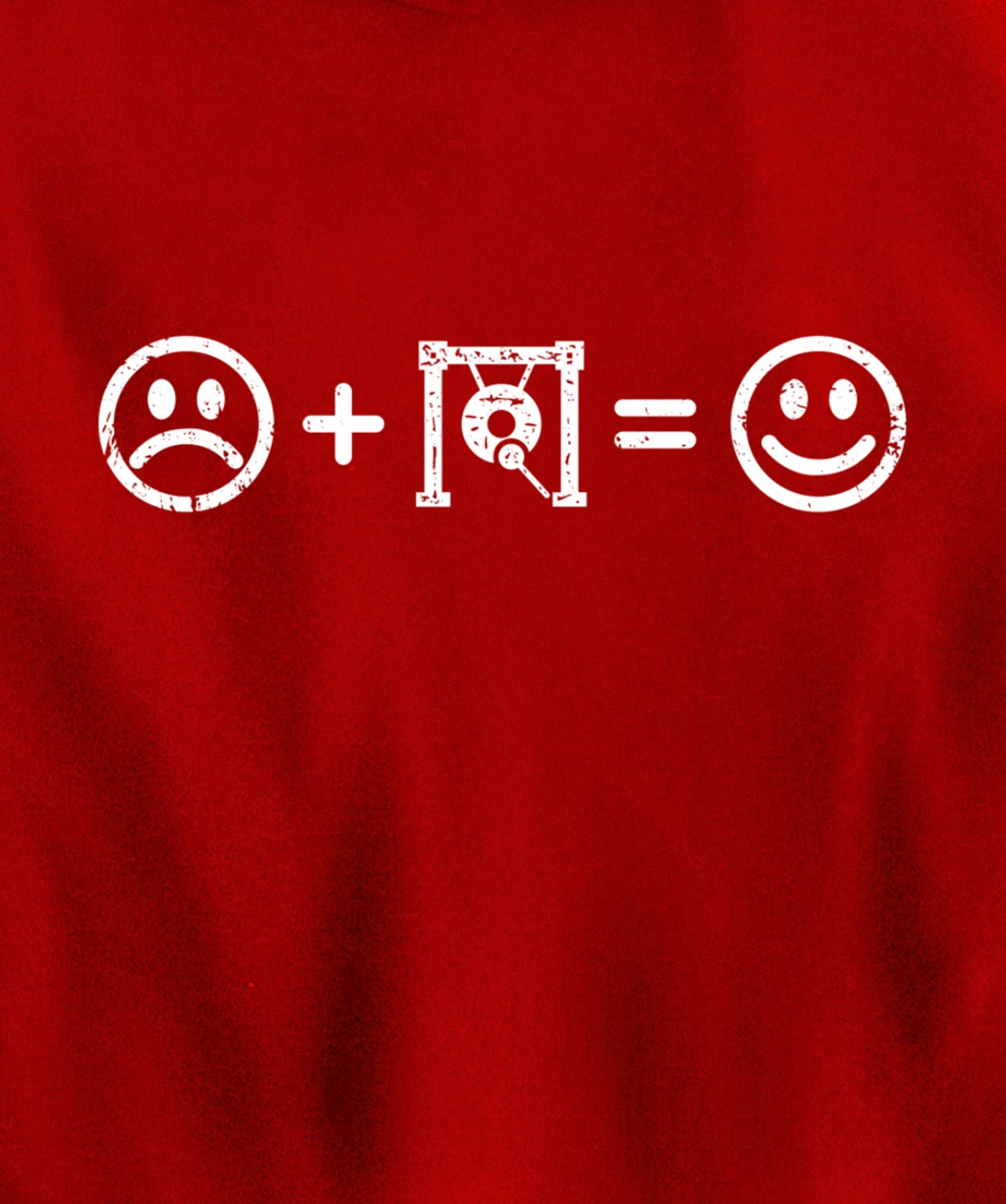 Gong Music Makes Happy Funny Gift Gong Player Lover Fan Pullover Hoodie