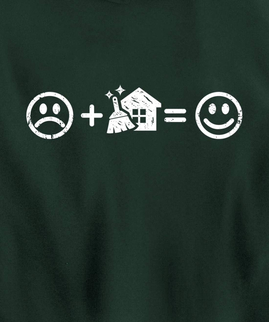 Housework Makes Happy Funny Gift Neat Freak Fun Chores Lover Pullover Hoodie