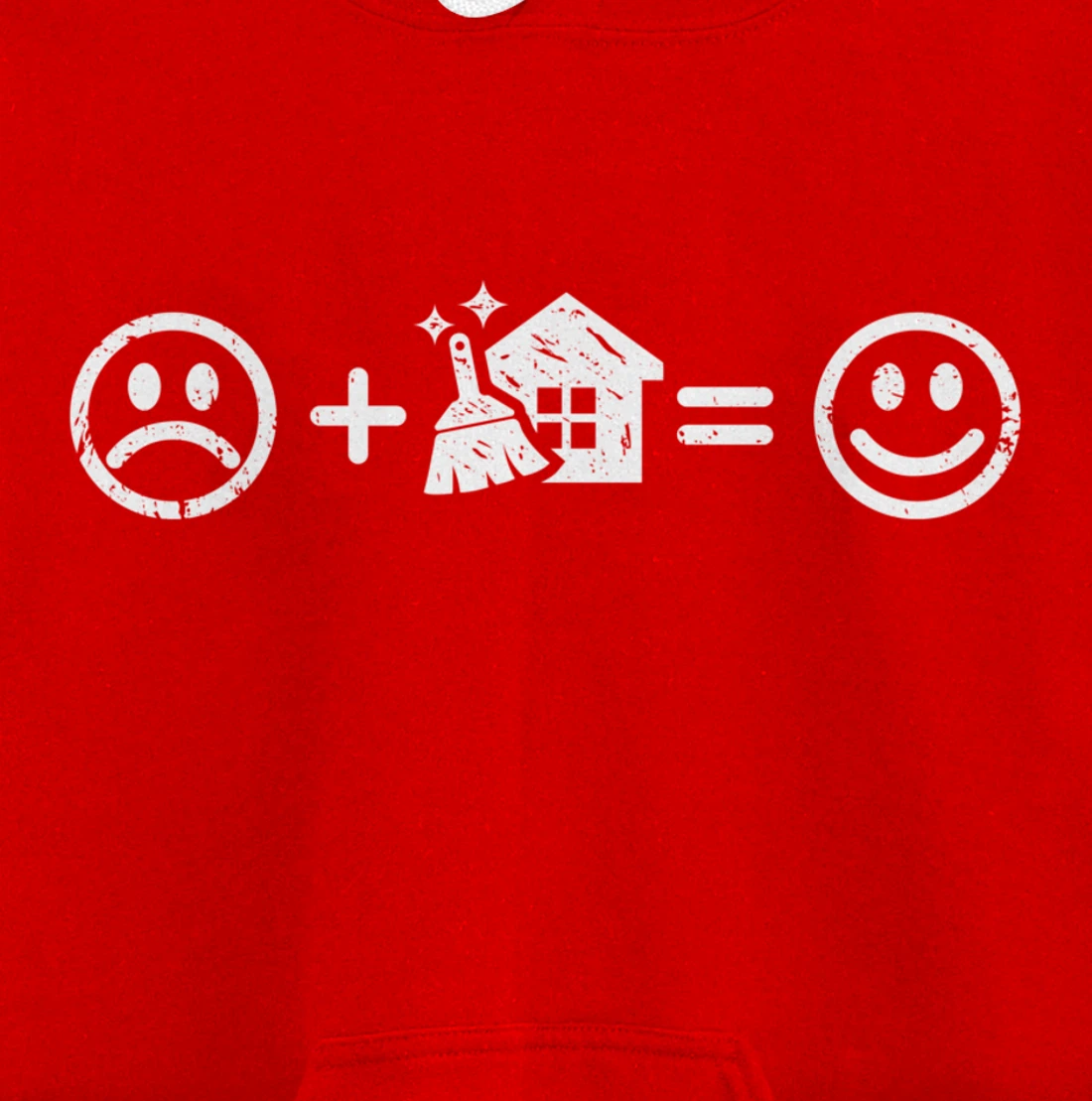 Housework Makes Happy Funny Gift Neat Freak Fun Chores Lover Pullover Hoodie