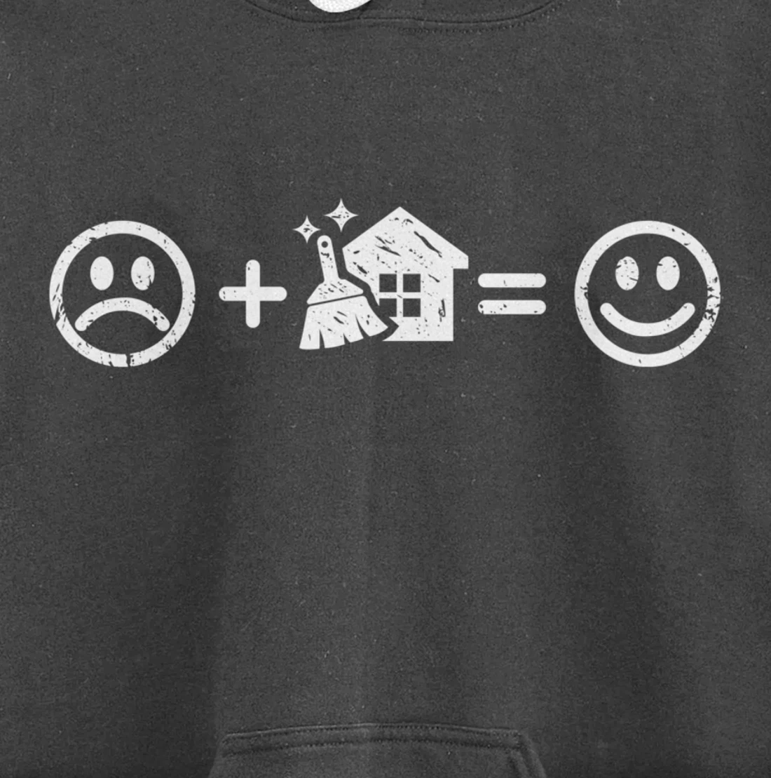 Housework Makes Happy Funny Gift Neat Freak Fun Chores Lover Pullover Hoodie