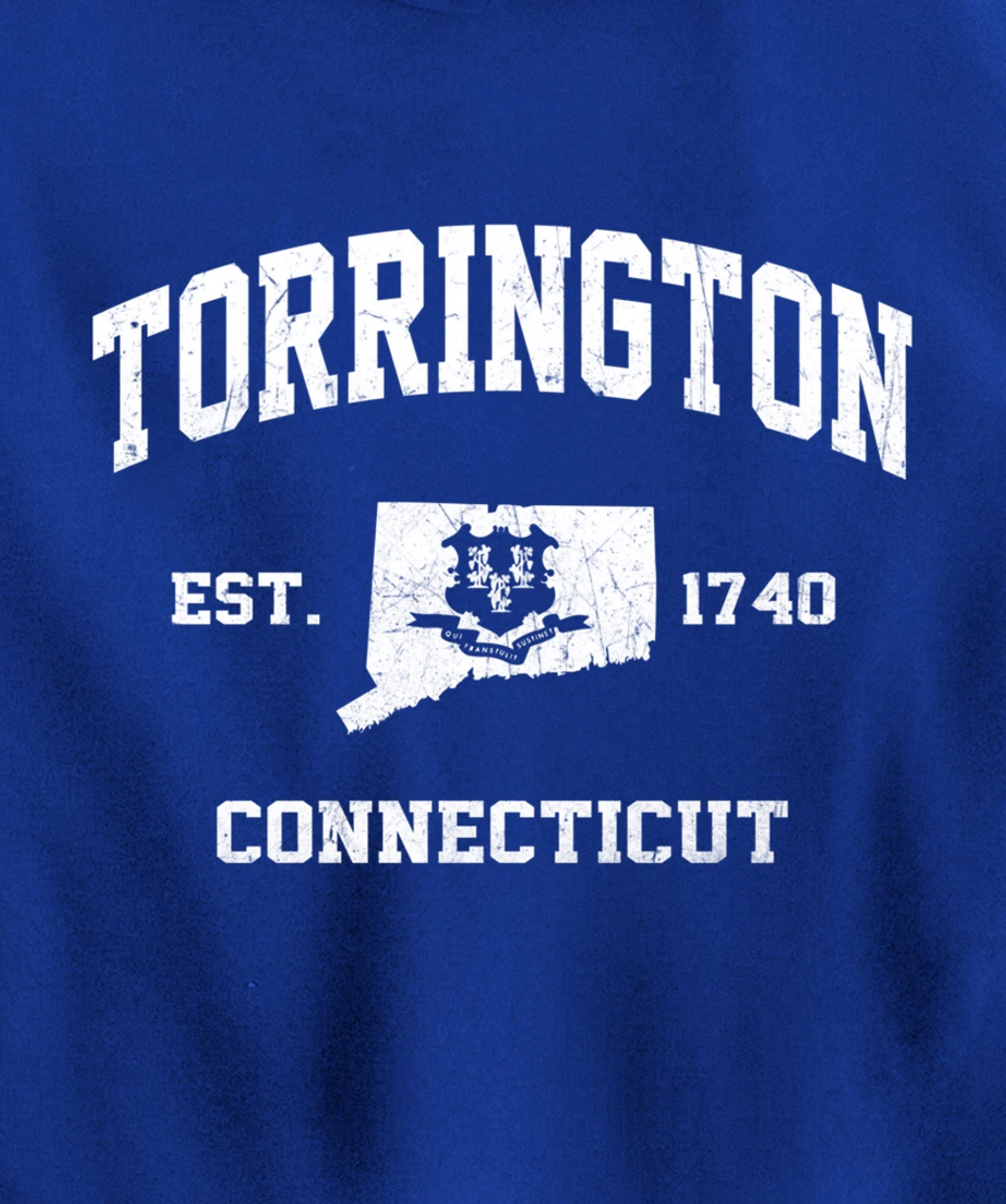 Torrington Connecticut CT vintage state Athletic style Pullover Hoodie