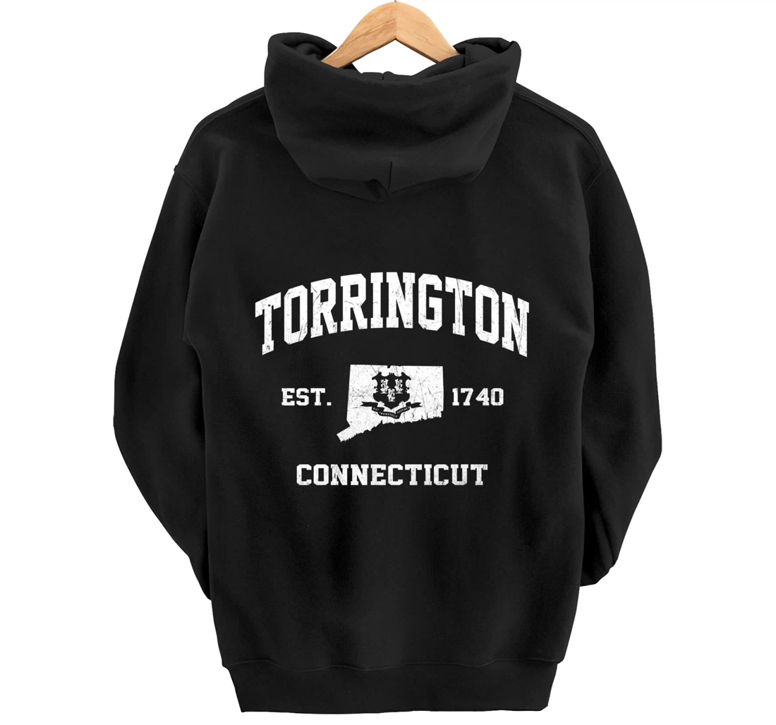 Torrington Connecticut CT vintage state Athletic style Pullover Hoodie