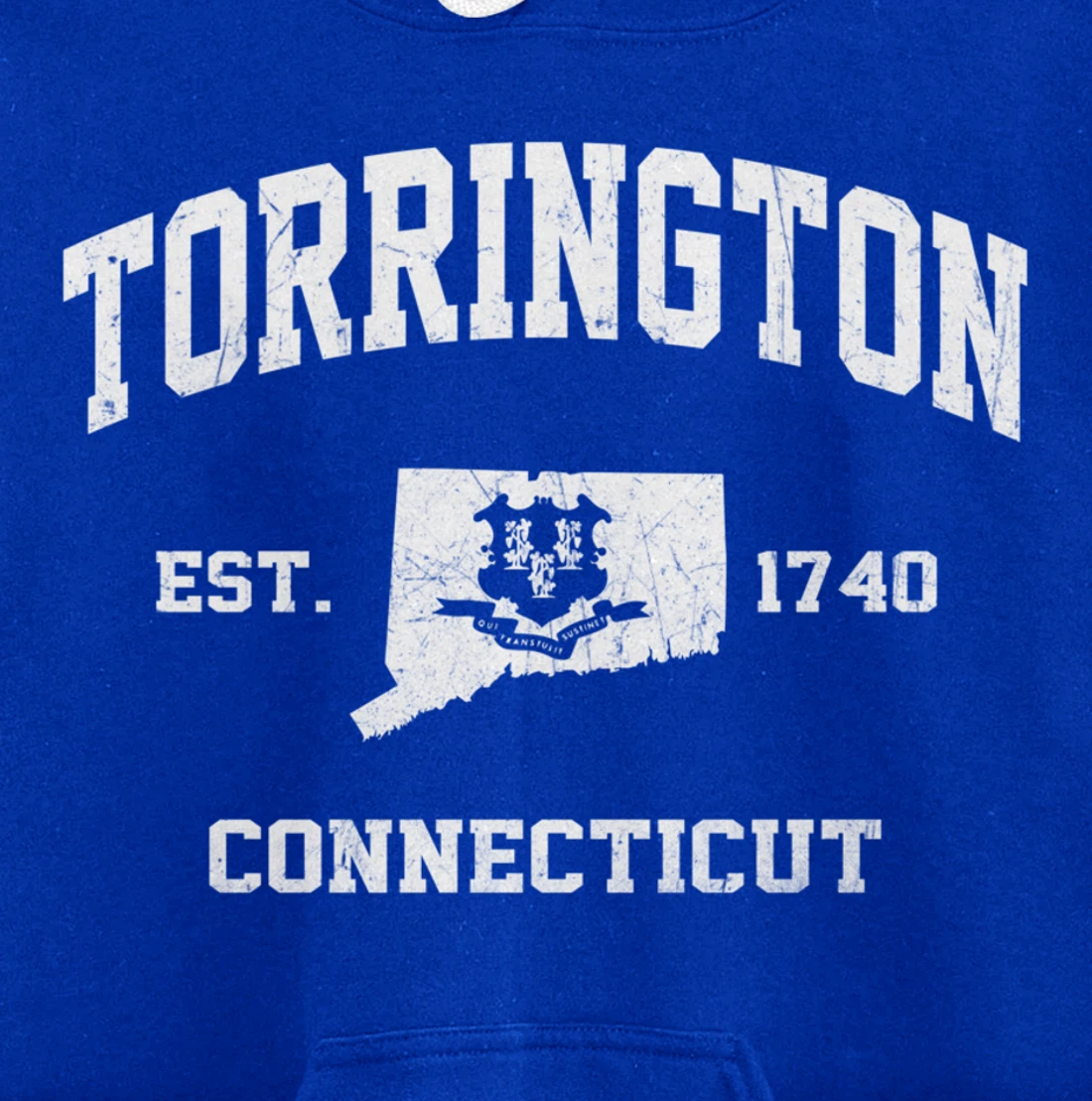 Torrington Connecticut CT vintage state Athletic style Pullover Hoodie