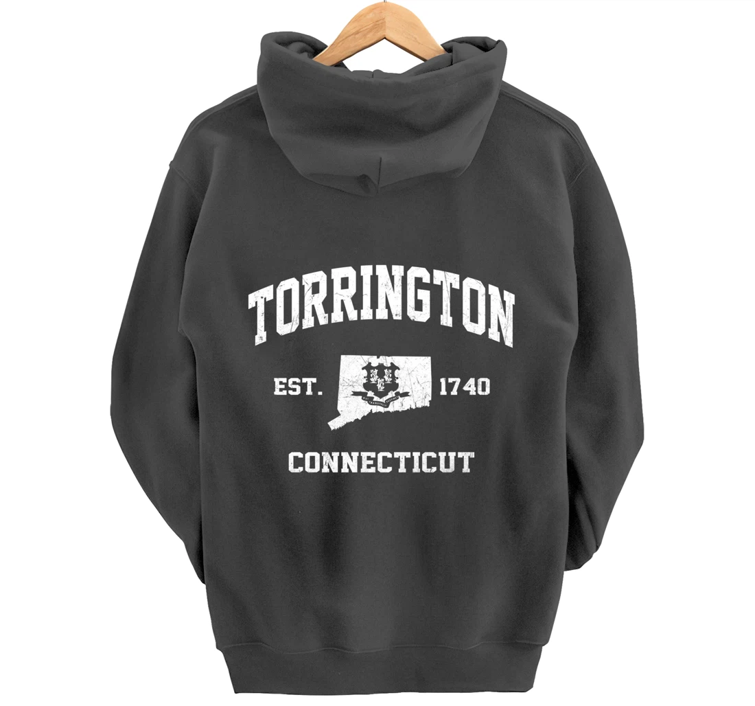 Torrington Connecticut CT vintage state Athletic style Pullover Hoodie