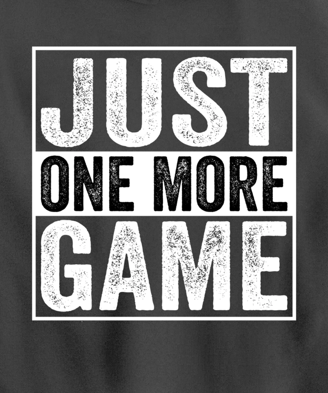 Just One More Game Funny Humorous Video Games Men Boys Teens Pullover Hoodie