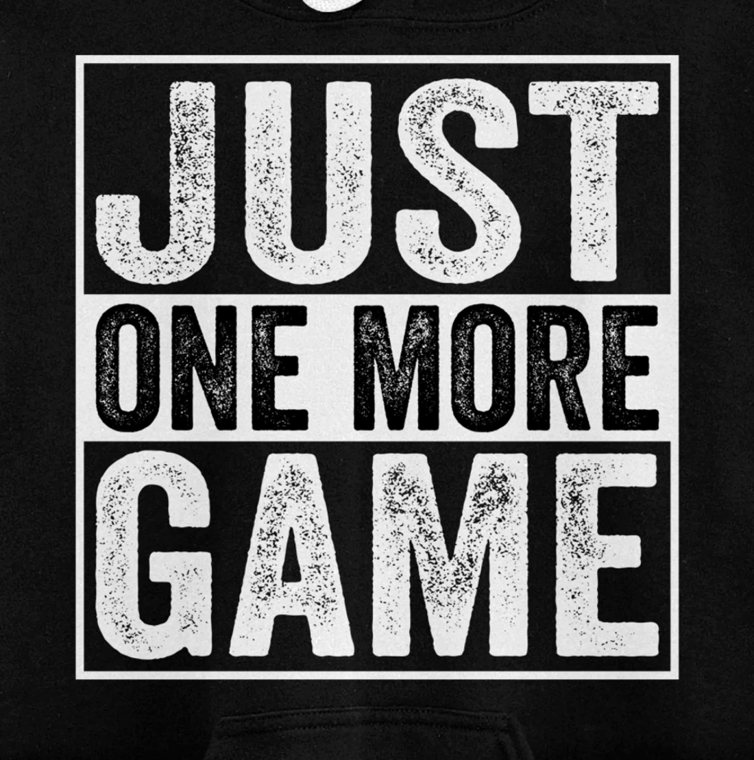 Just One More Game Funny Humorous Video Games Men Boys Teens Pullover Hoodie