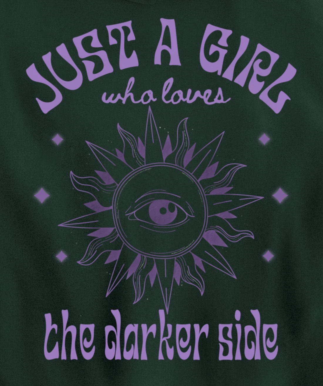 Just a Girl Who Loves The Darker Side, Goth, Wicca, Occult Pullover Hoodie
