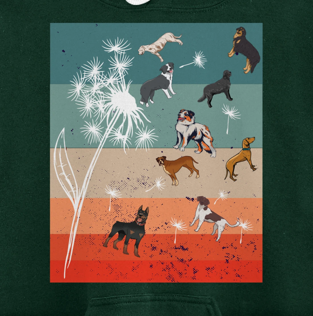 Faith Dandelion Butterflies Floral Flower Fly About Dogs Paw Pullover Hoodie